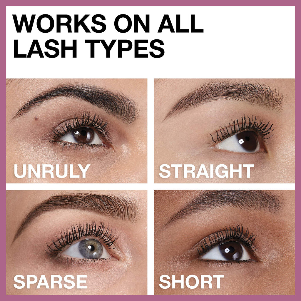 Maybelline Lash Sensational Washable Mascara, Lengthening and Volumizing for a Full Fan Effect