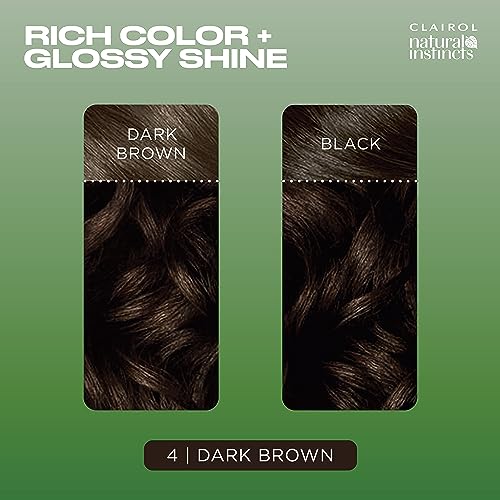 Clairol Natural Instincts Demi-Permanent Hair Dye, Healthy-Looking Brown Hair Color with Zero Ammonia