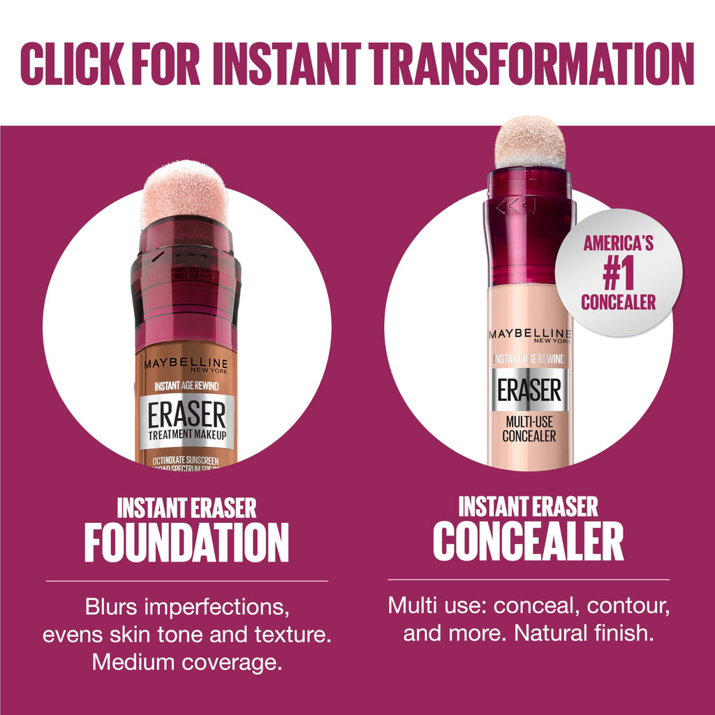 Maybelline New York Instant Age Rewind Eraser Dark Spot Concealer Plus Treatment, 0.2 Fluid Ounce