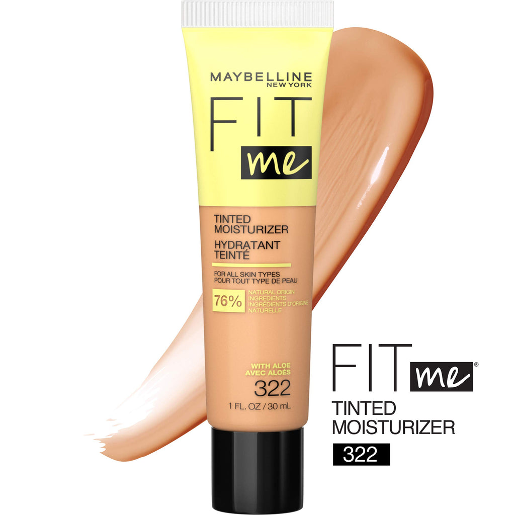 Maybelline fit me tinted moisturizer liquid face tube all skin types