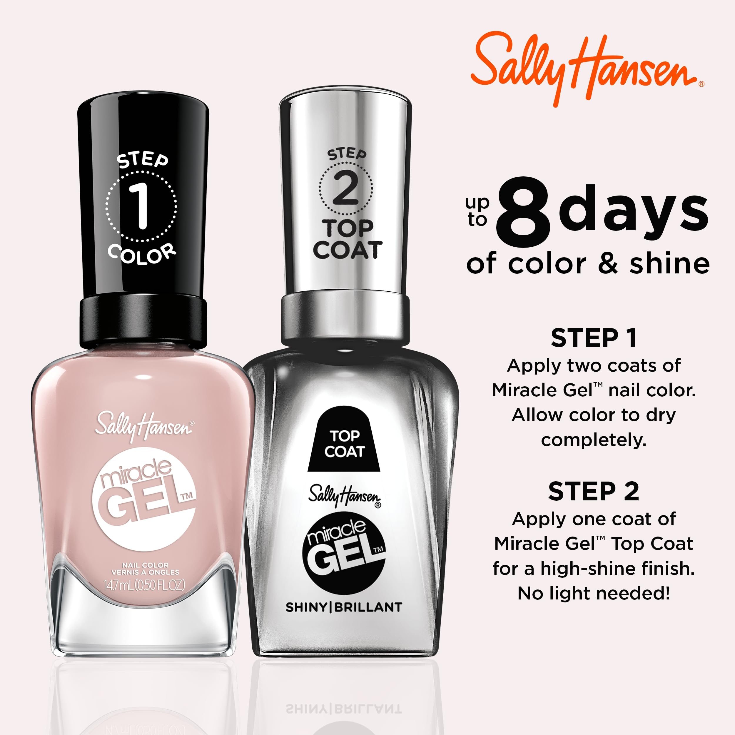 Sally Hansen Miracle Gel™, Cozy Chic Sweet-er Weather, Long Lasting, Gel-Like Formula, No UV Lamp Needed