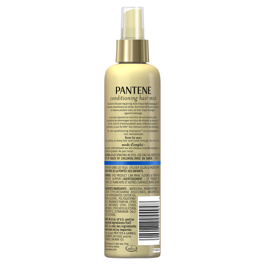 Pantene Pro-V Nutrient Boost Repair & Protect Conditioning Mist Damage Resisting Detangler, 8.5 fl oz