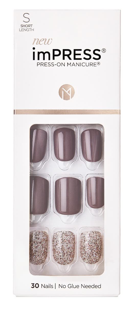 Kiss Impress Press-On-Manicure Kit 30 Count Flawless Short (Pack of 2)