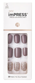 Kiss Impress Press-On-Manicure Kit 30 Count Flawless Short (Pack of 2)