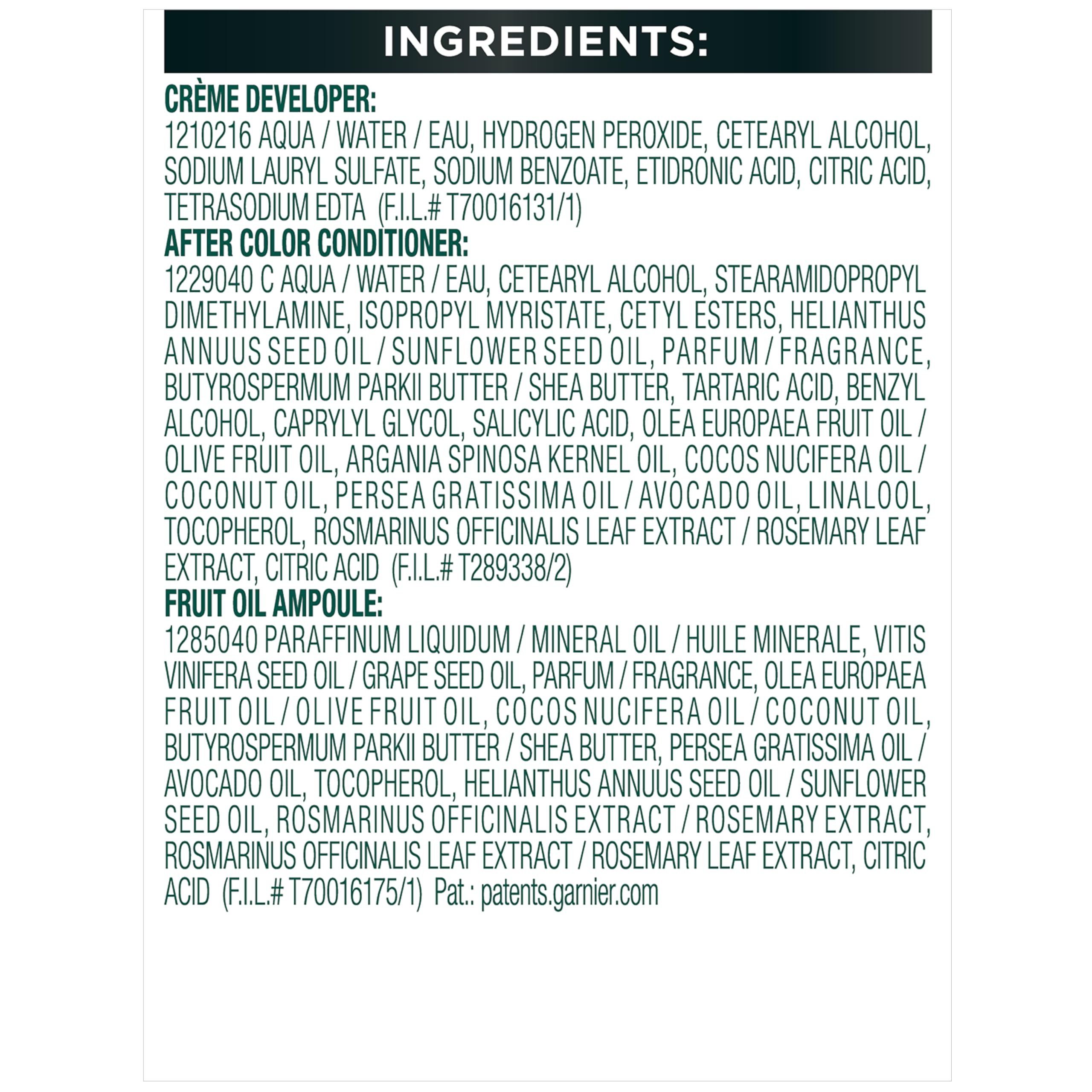 Garnier Hair Color Nutrisse Ultra Color Nourishing Creme