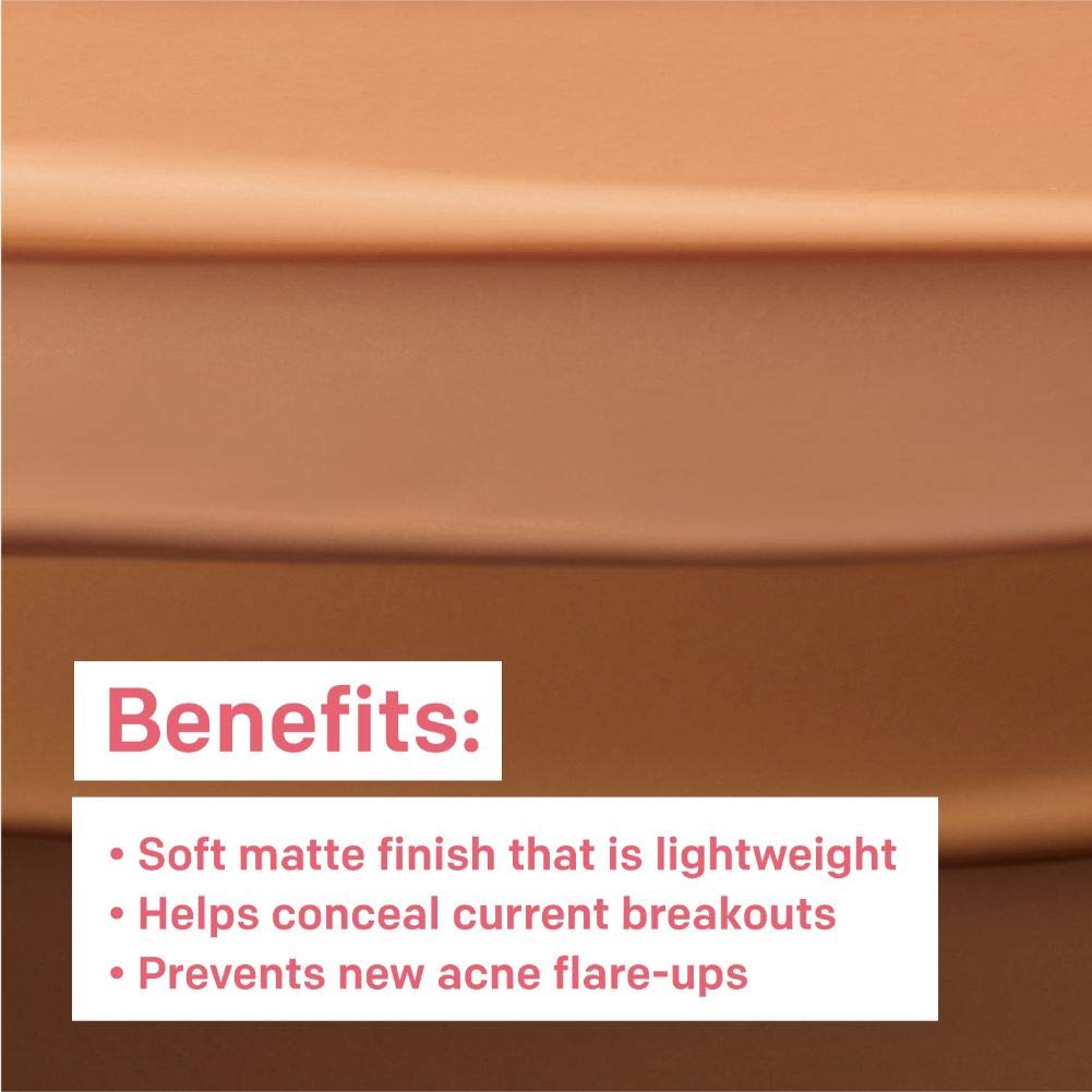 Foundation by Almay, Acne Face Makeup with Salicylic Acid, Face Makeup with Skincare Ingredients, Matte Finish, Hypoallergenic, Cruelty Free, Dermatologist Tested Foundation