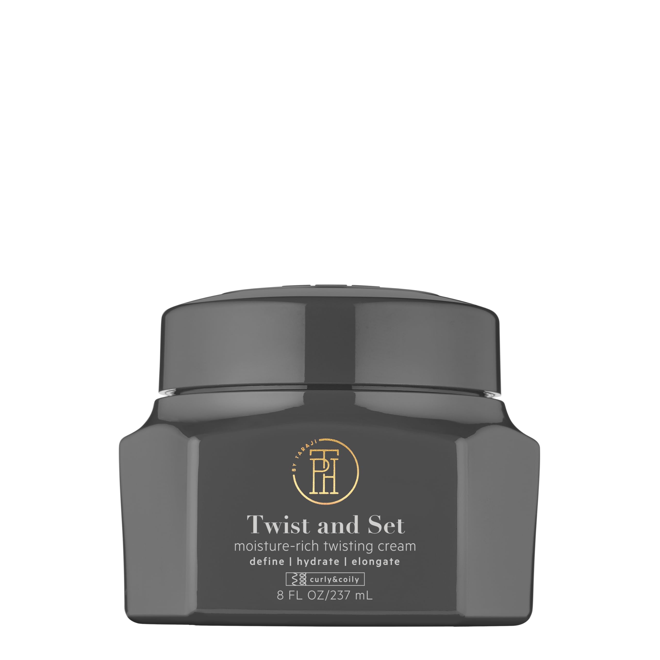 TPH BY TARAJI Twist and Set Twisting Creme & Defining Curl Cream for Curly & Coily Hair with Shea Butter, Mango Seed Butter, & Pequi Oil | Sulfate Free & Color Safe | For Women & Men, 8.45 fl. oz