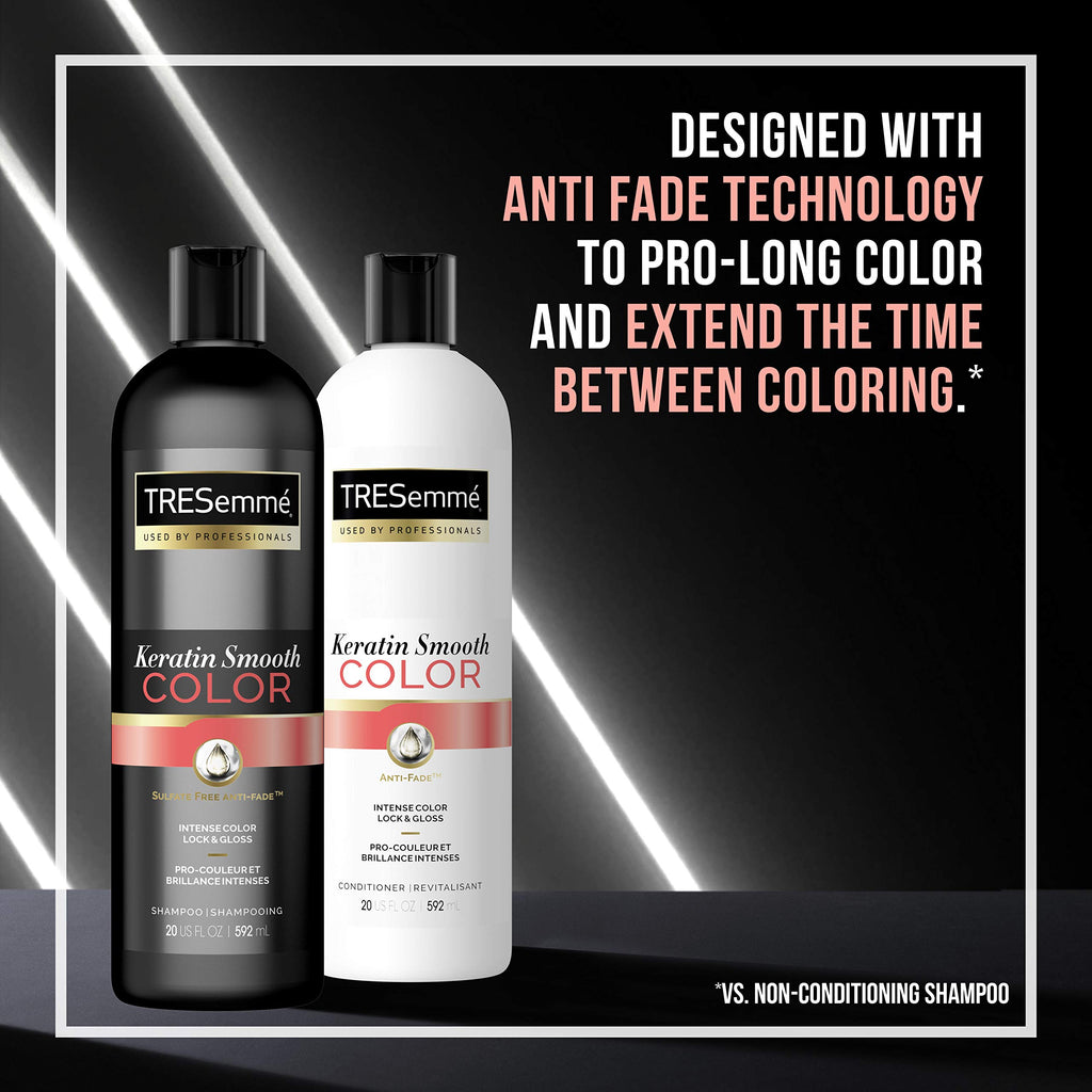 TRESemmé Conditioner for Color Treated Hair Keratin Smooth that Prolongs and Extends the Time Between Coloring 20 oz