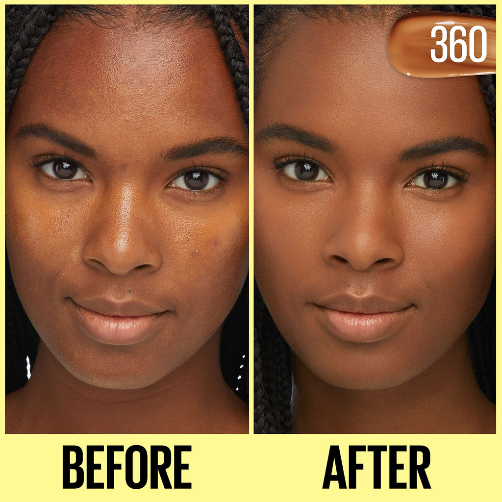 Fit Me Tinted Moisturizer, Fresh Feel, Natural Coverage, 12H Hydration, Evens Skin Tone, Conceals Imperfections, for All Skin Tones and Skin Types