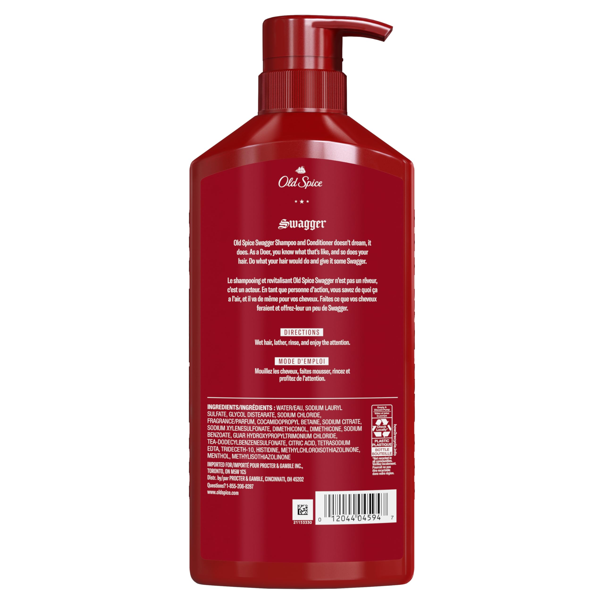 Old Spice Shampoo Conditioner Swagger for Men 2 Fl Oz