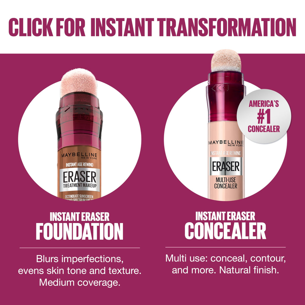 Maybelline New York Instant Age Rewind Eraser Dark Spot Concealer Plus Treatment, 0.2 Fluid Ounce