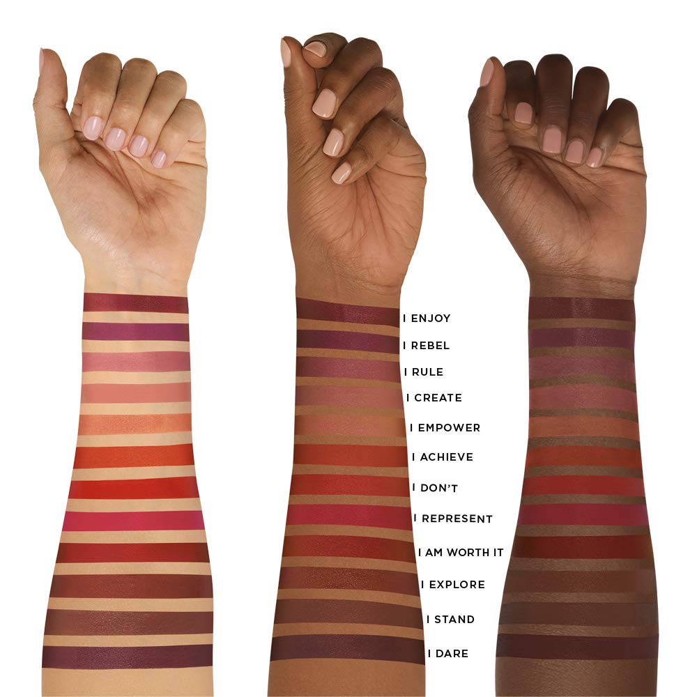 L'Oréal Paris Makeup Rouge Signature, Lasting Matte Lip Stain, Ultra Lightweight, Ultra Comfortable, High Pigment Color, Precise Applicator Shapes & Lines Lips