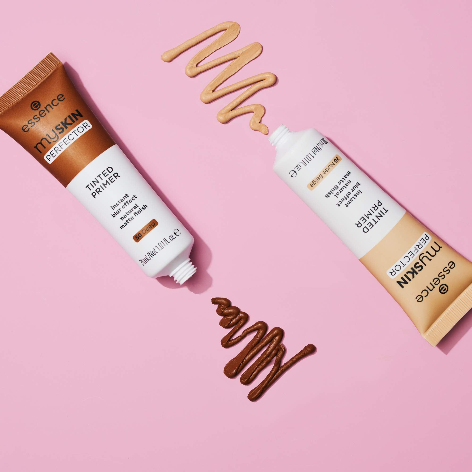 essence | My Skin Perfector Tinted Primer | Instant Blur Effect & Natural Matte Finish | Vegan, Paraben Free, Oil Free | Cruelty Free | (05 | Fair Neutral)