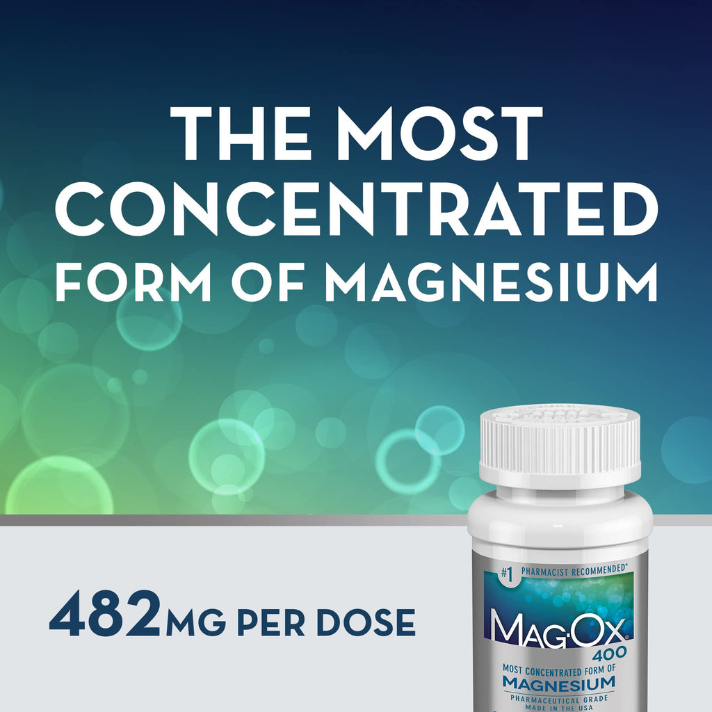 Mag-Ox 400 Magnesium Mineral Dietary Supplement Tablets