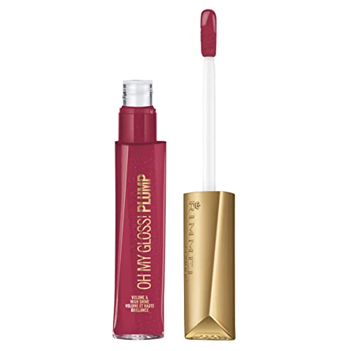 Rimmel Stay Plumped Lip Gloss, 501 Raspberry Sundae, Shelf Pack of 2