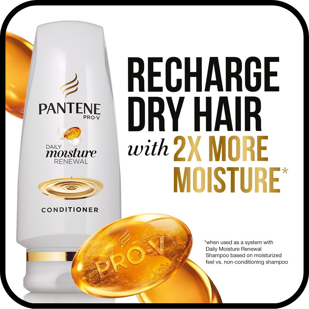 Pantene Daily Moisture Renewal 2-in-1 Formula, 21.1 Fluid Ounce
