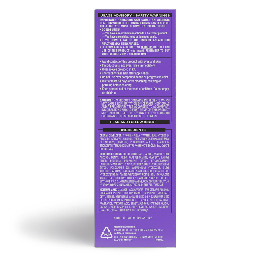 SoftSheen-Carson Dark and Lovely Fade Resist Rich Conditioning Hair Color, Permanent Hair Color, Up To 100 percent Gray Coverage