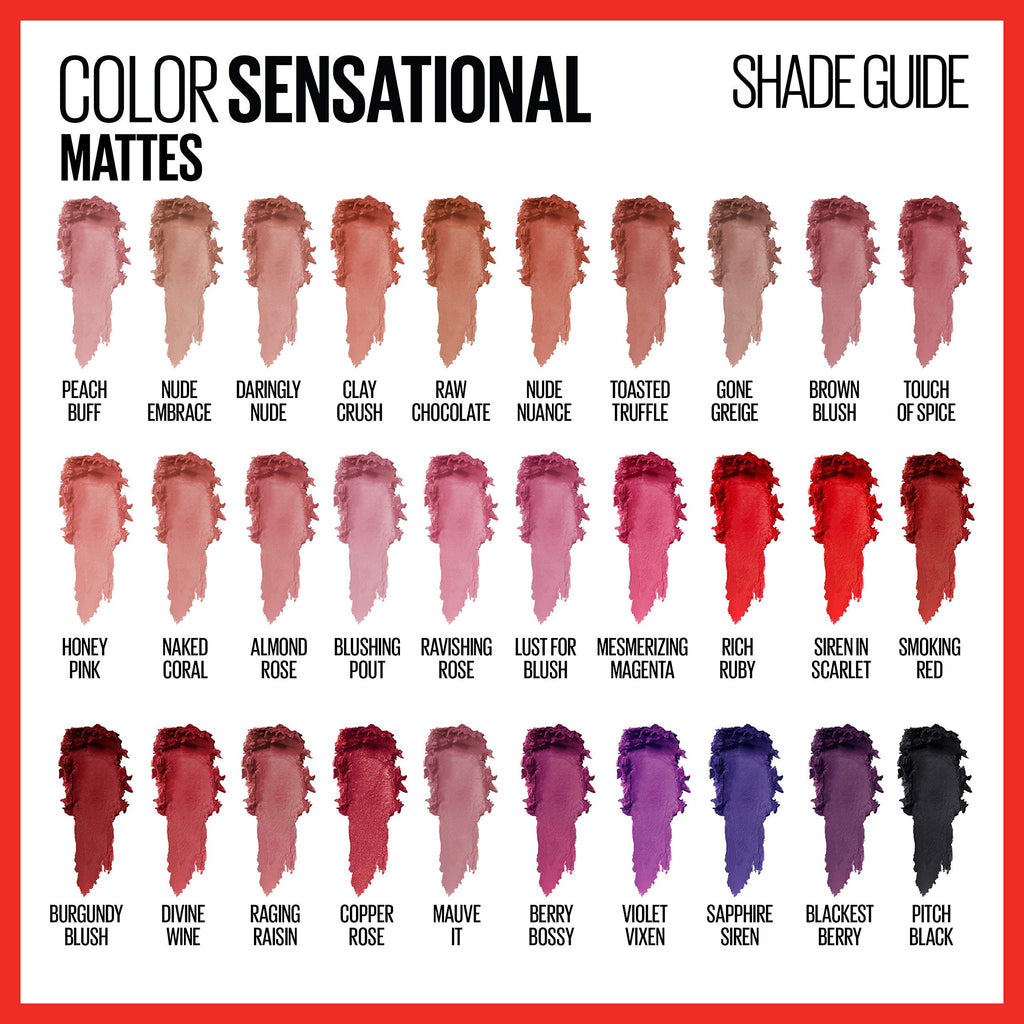 Maybelline color sensationallipstickcreamy mattestick