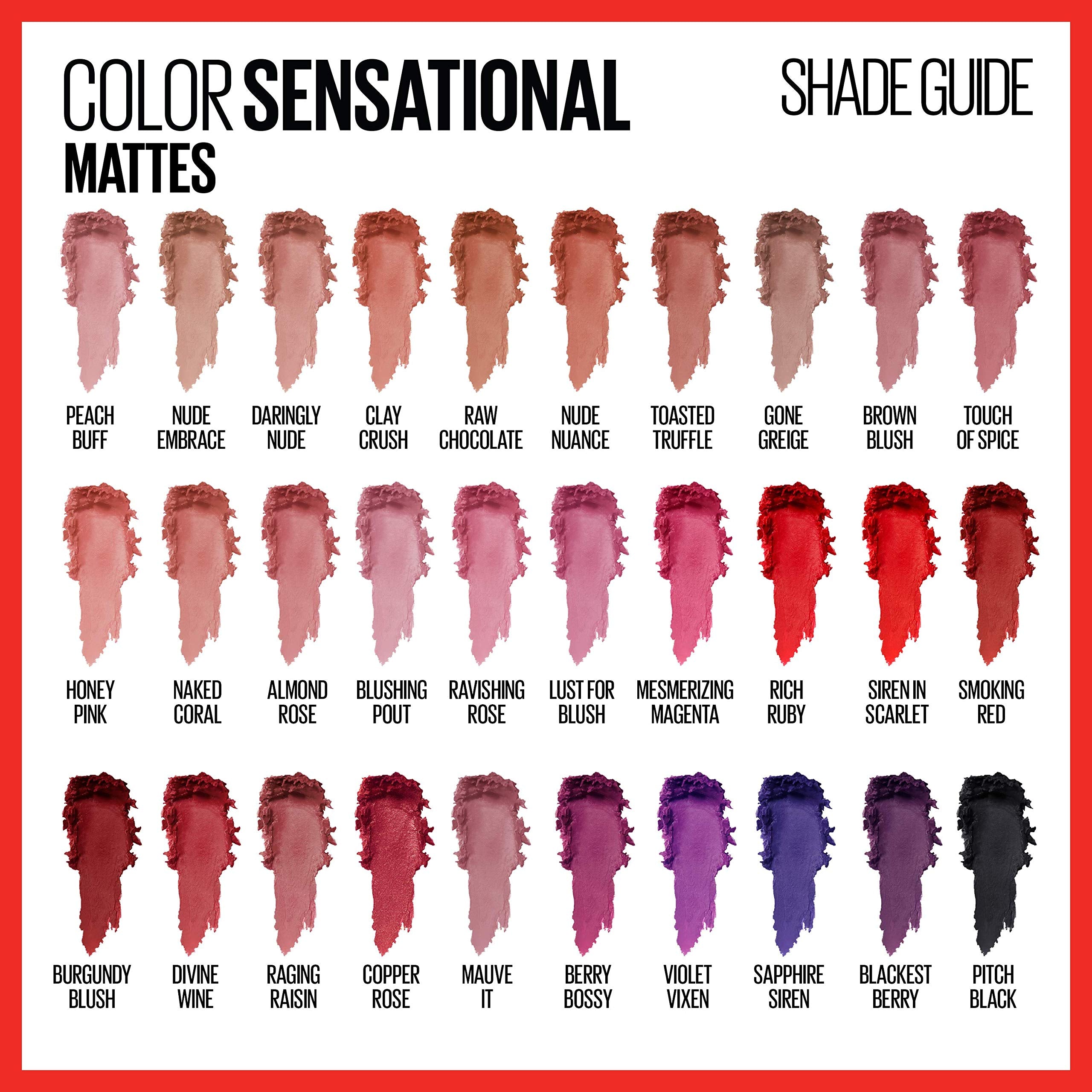 Maybelline color sensationallipstickcreamy mattestick