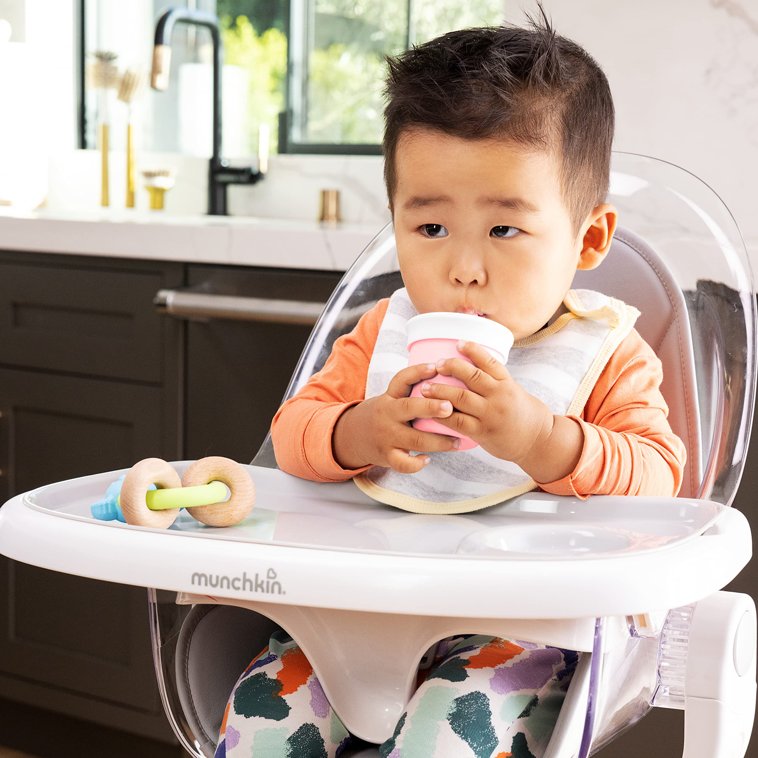 Munchkin C’est Silicone! Open Training Cup and Straw Cup for Babies and Toddlers