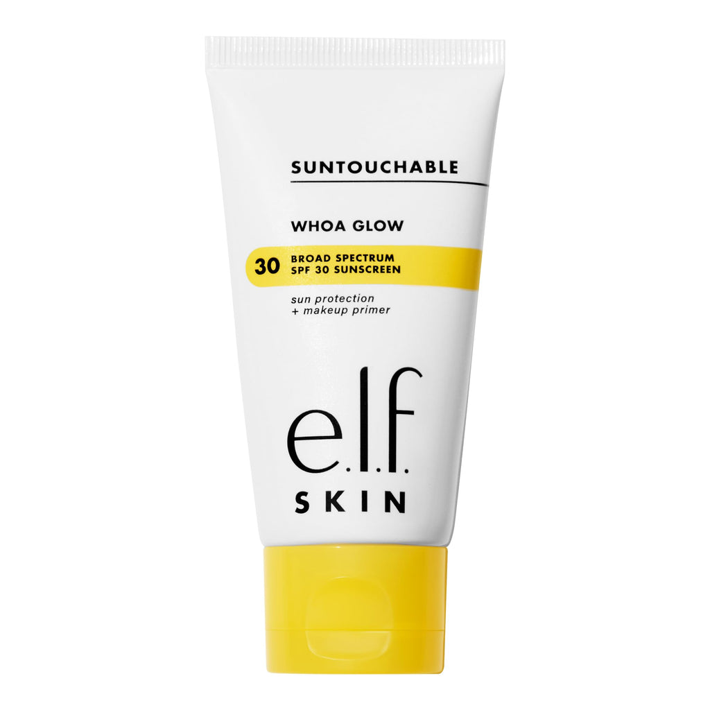 e.l.f. SKIN Suntouchable Whoa Glow SPF 30, Sunscreen & Makeup Primer For A Glowy Finish, Made With Hyaluronic Acid, Vegan & Cruelty-Free