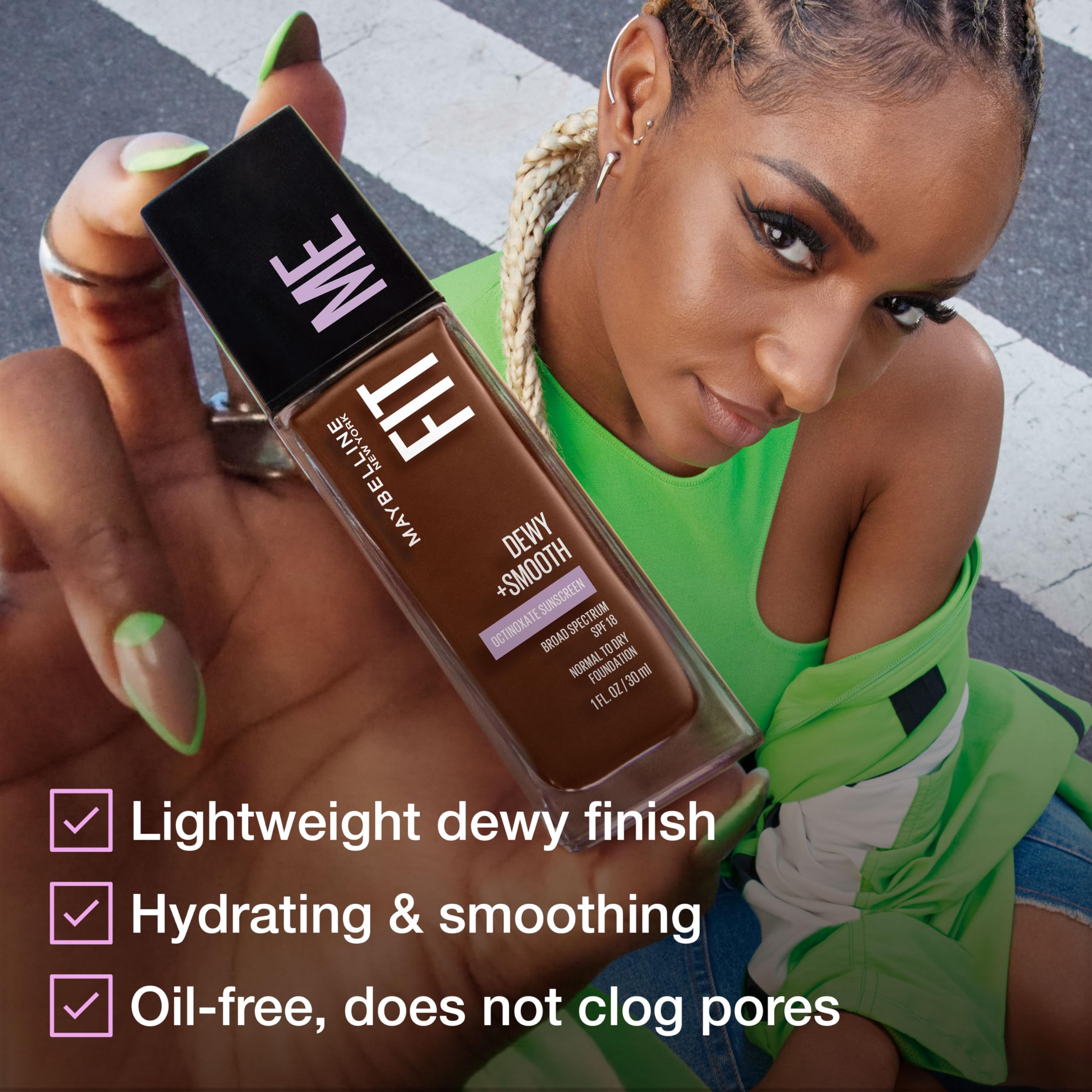 Maybelline Fit Me Dewy + Smooth Foundation 1 fl. oz. Packaging May Vary