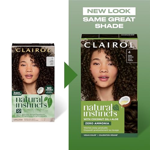 Clairol Natural Instincts Demi-Permanent Hair Dye, Healthy-Looking Brown Hair Color with Zero Ammonia