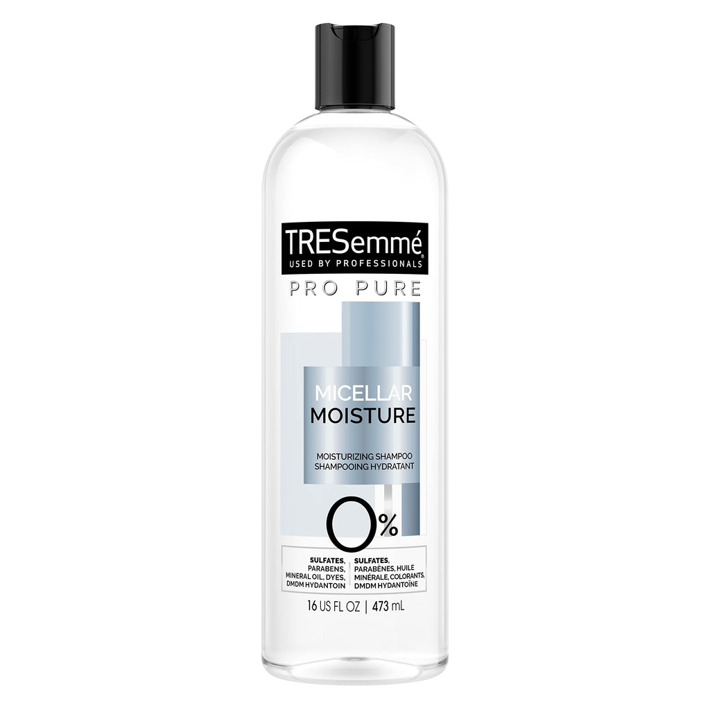 TRESemme Pro Pure Micellar Moisture Shampoo, Paraben and Dye Free, Daily Moisture for Dry, Dull Hair, Unisex, 16 fl oz