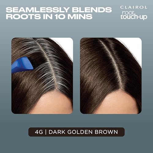 Clairol Root Touch-Up by Nice'n Easy Permanent Hair Dye for Brown Hair Color with 100% Gray Coverage