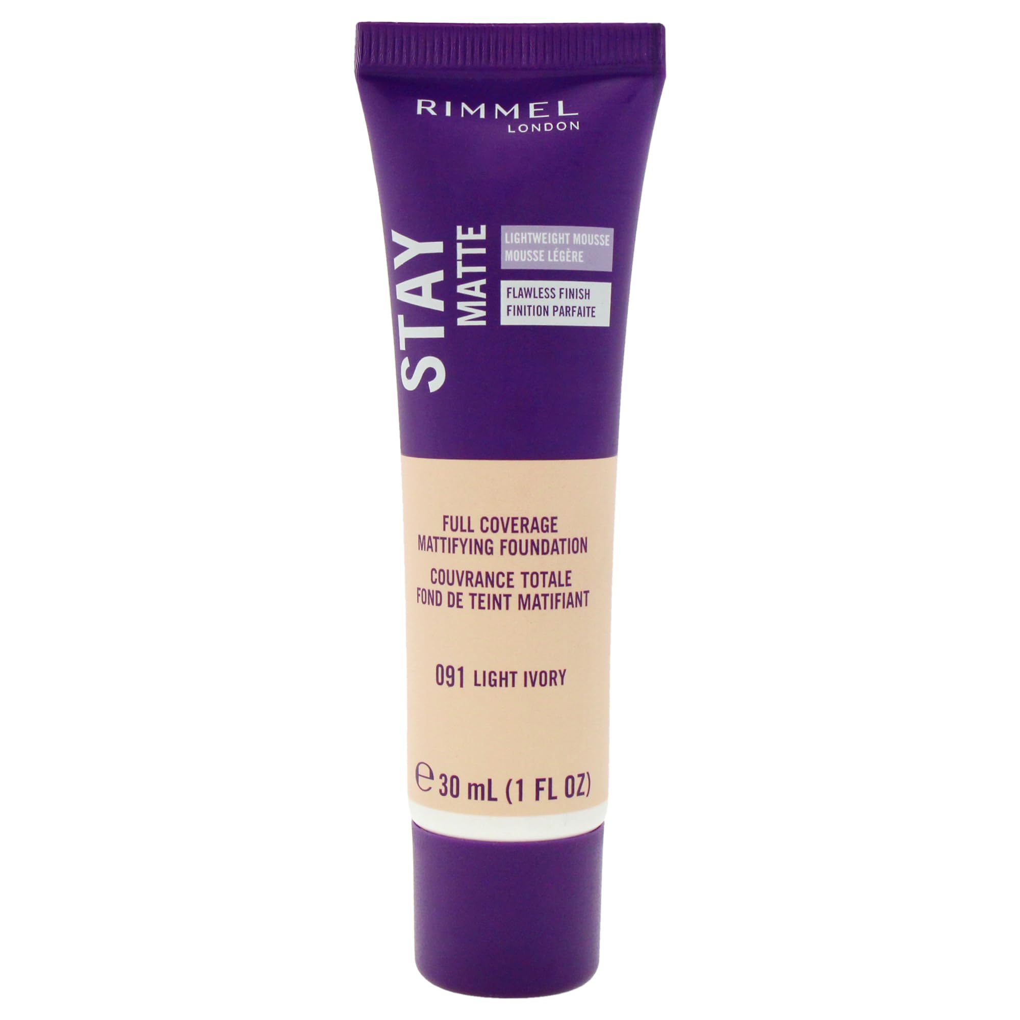 Rimmel Stay Matte Foundation Soft Beige 1 Fluid Ounce Bottle Soft Matte Powder Finish Foundation for a Naturally Flawless Look