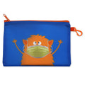 Monster Mask Storage Pouch and 10 Disposable Masks by ICU Health – Adorable Portable Case with Zipper and Clip for Children with 10 Disposable Kids Face Masks