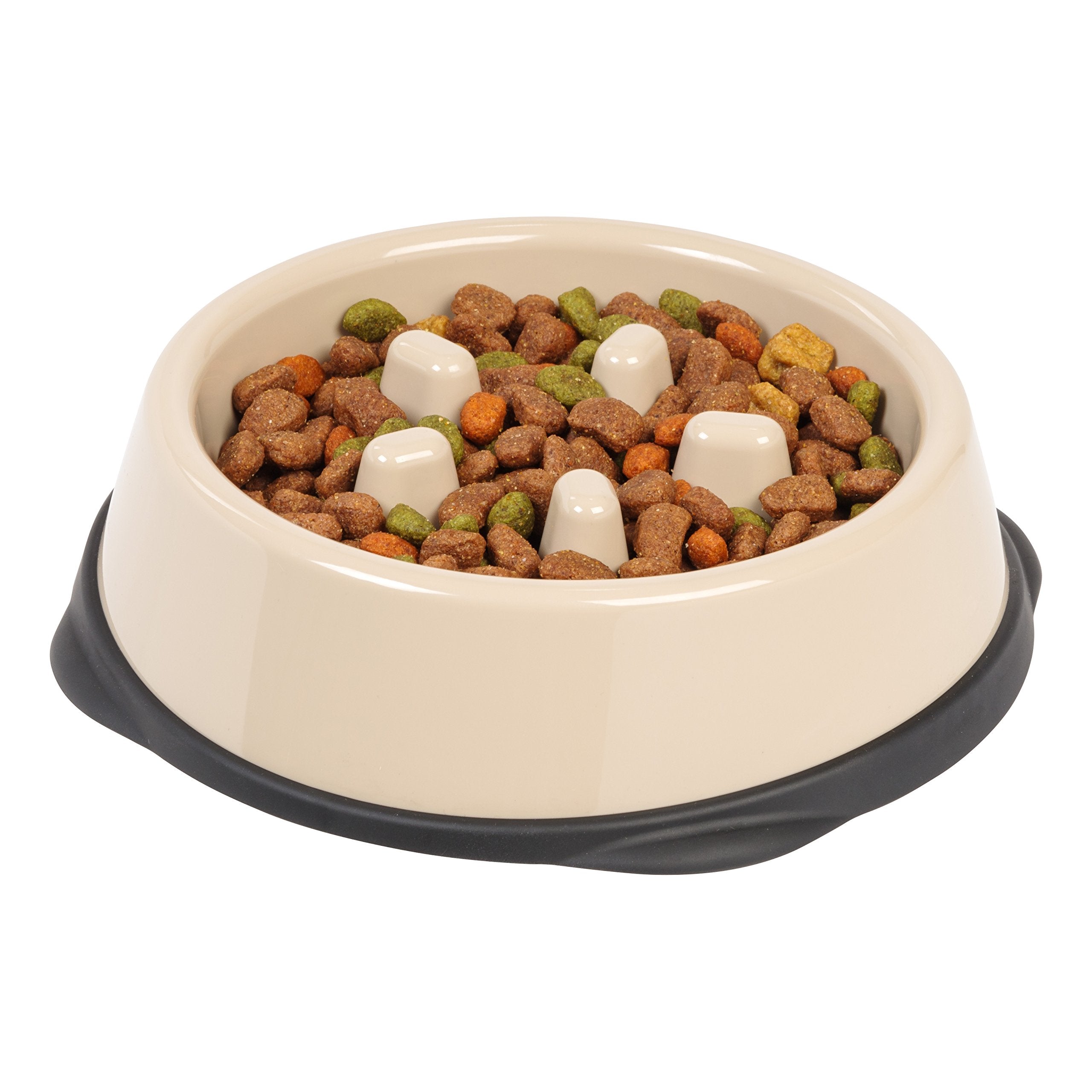 IRIS USA Non Slip Slow Feeder Dog Bowl - Non Slip Dog Puzzle Bowl