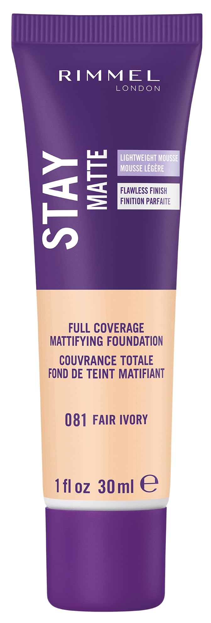Rimmel Stay Matte Foundation Soft Beige 1 Fluid Ounce Bottle Soft Matte Powder Finish Foundation for a Naturally Flawless Look