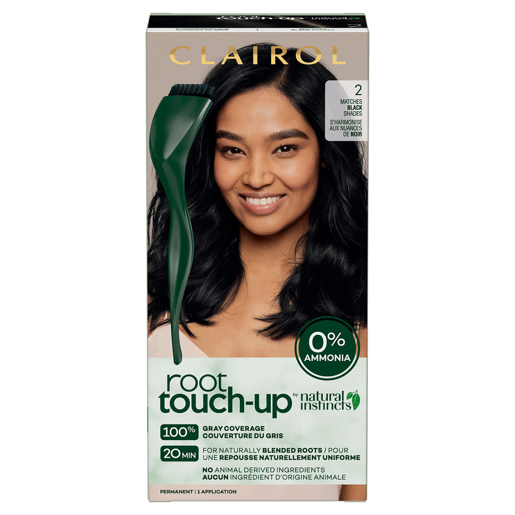 Clairol Root Touch-Up by Natural Instincts Permanent Hair Dye for Naturally Blended Roots with 100% Gray Coverage