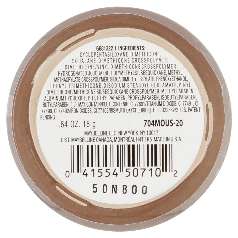 Maybelline Dream Matte Mousse Foundation, Classic Ivory, 0.64 Fl Oz (Pack of 1)