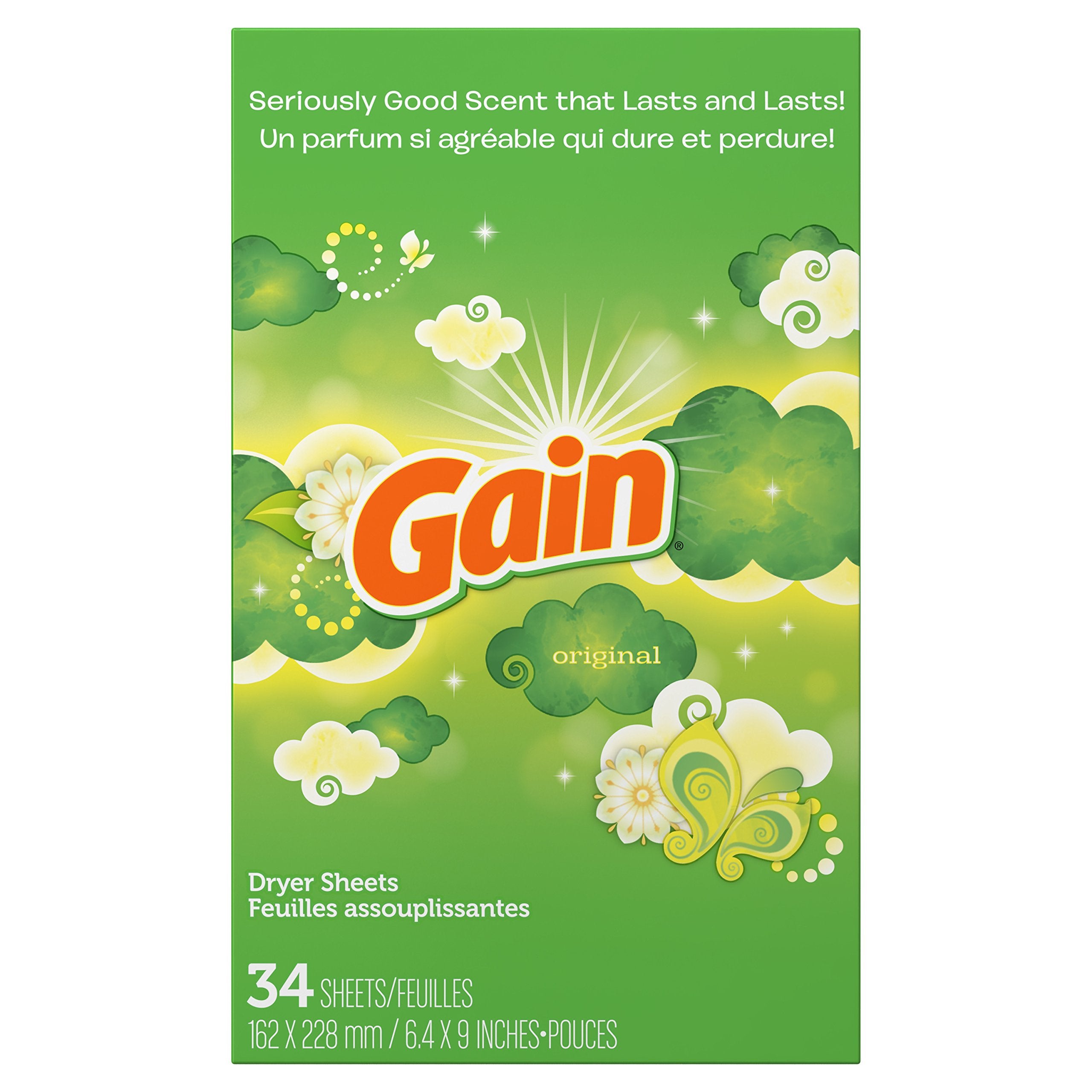 Gain Dryer Sheets Laundry Fabric Softener 1
