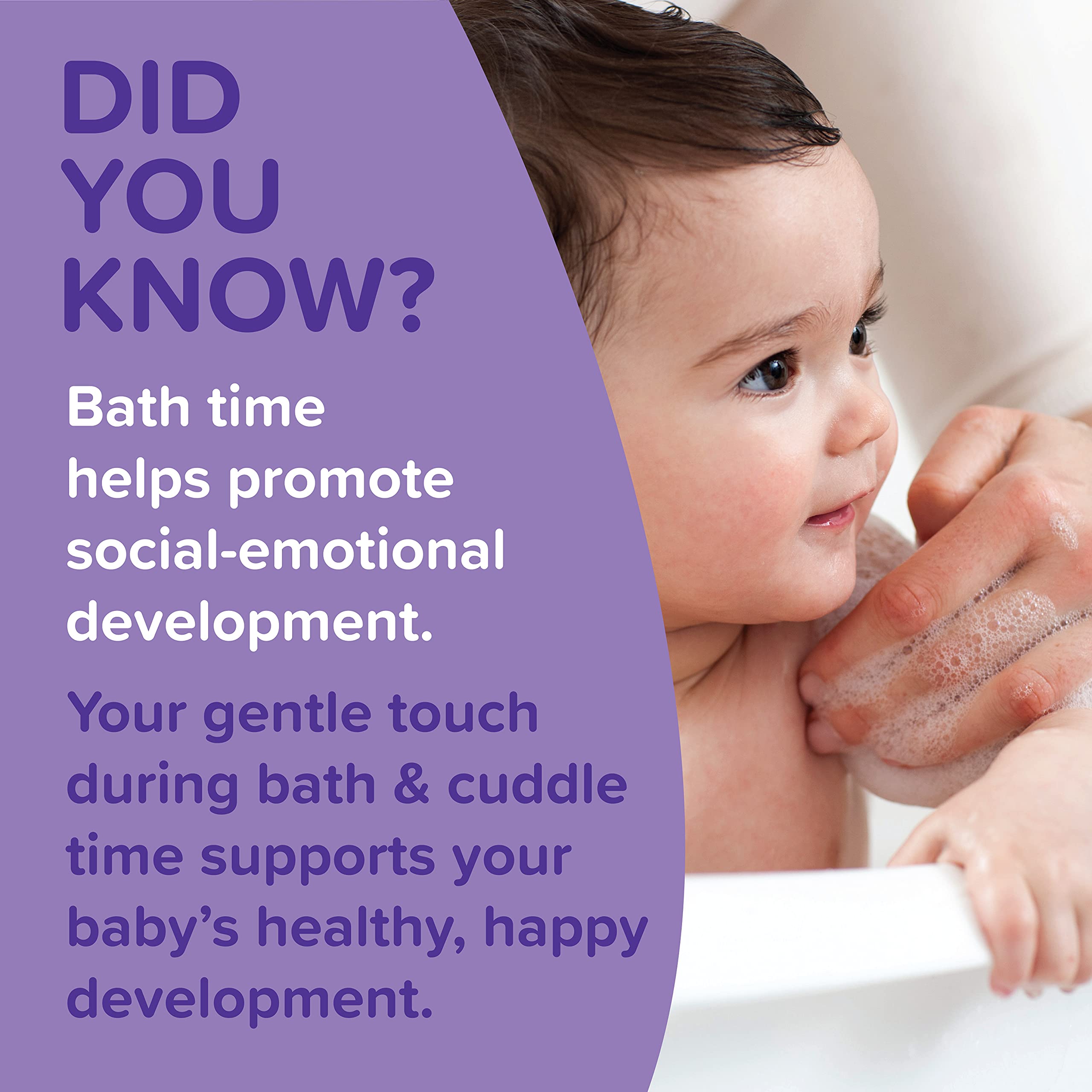 Johnson's Calming Baby Shampoo with Soothing NaturalCalm Scent, Hypoallergenic & Tear-Free Baby Hair Shampoo, Free of Parabens, Phthalates, Sulfates & Dyes, 13.6 fl. oz