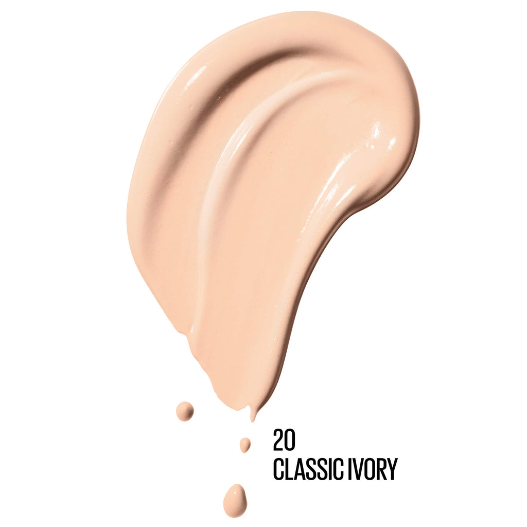 Maybelline dream Radiant Liquid Medium Coverage Hydrating Makeup, Lightweight Liquid Foundation, Alabaster, 1 Fl. Oz