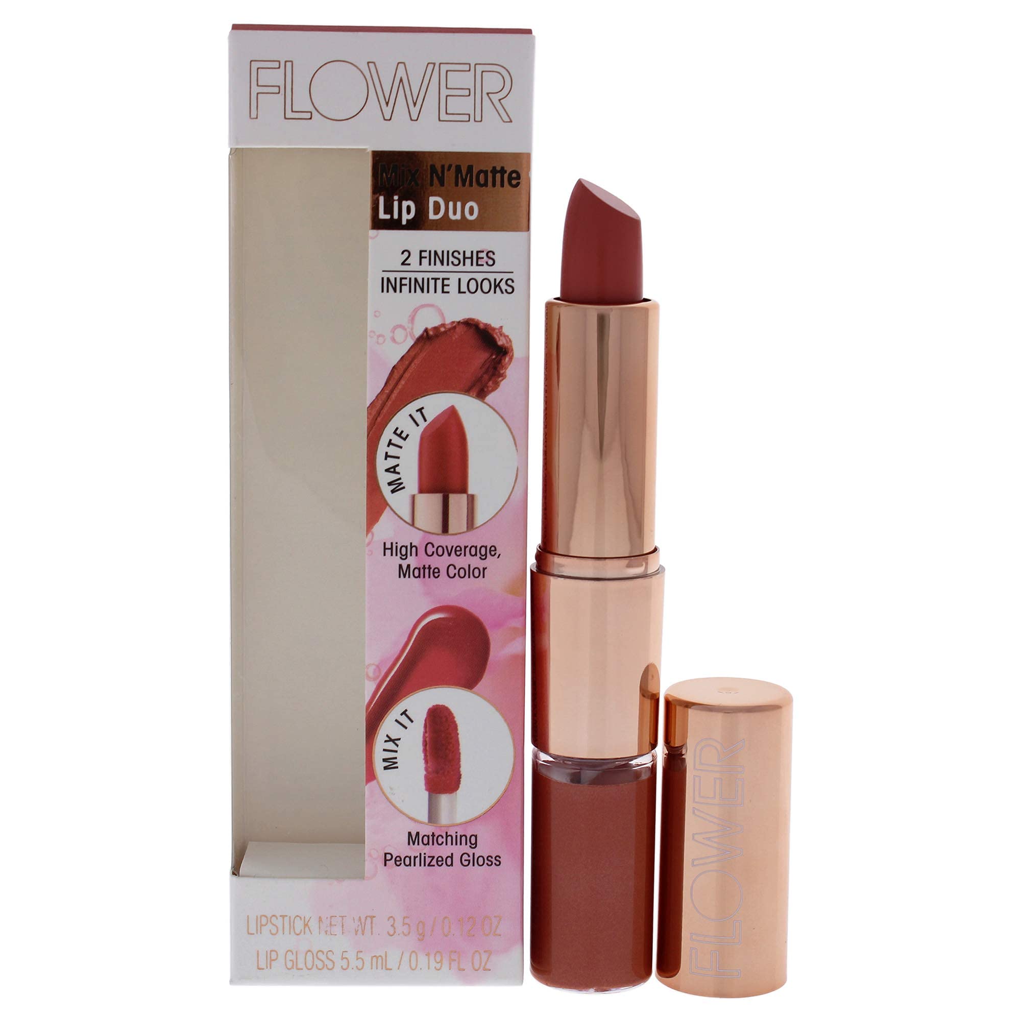 FLOWER BEAUTY Mix N' Matte Lip Duo - Honey Nude