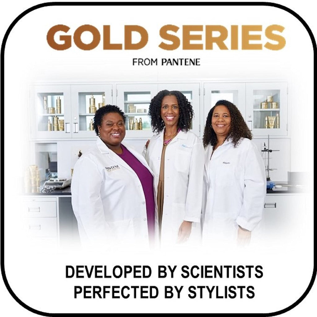 Pantene Gold Series Argan Oil from ProV for Natural and Curly Textured Hair, Sulfate Free Shampoo
