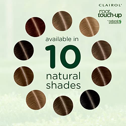 Clairol Root Touch-Up by Natural Instincts Permanent Hair Dye for Naturally Blended Roots with 100% Gray Coverage