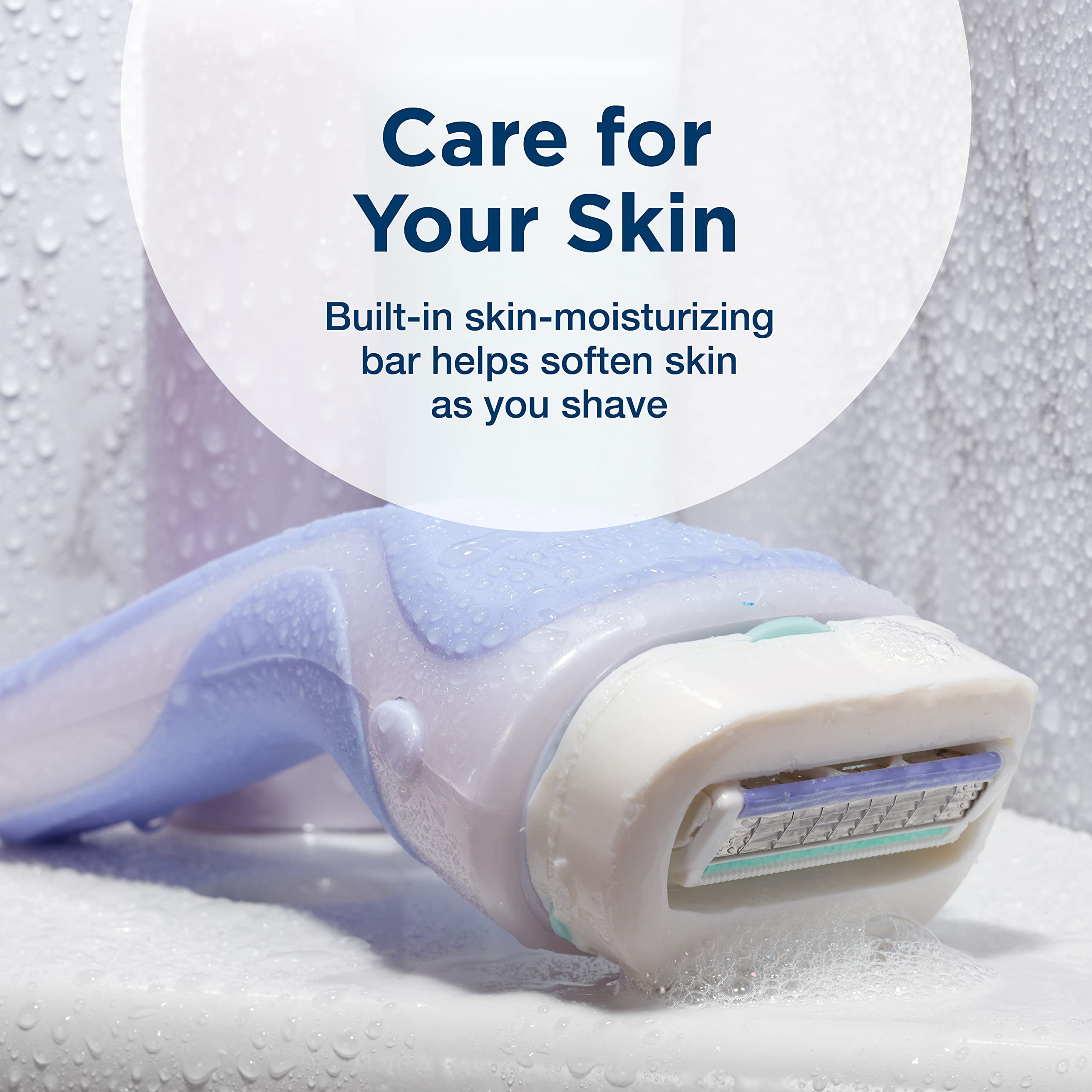 Schick Intuition Pure Nourishment Womens Razor Refills with Coconut Milk and Almond Oil, Pack of 3