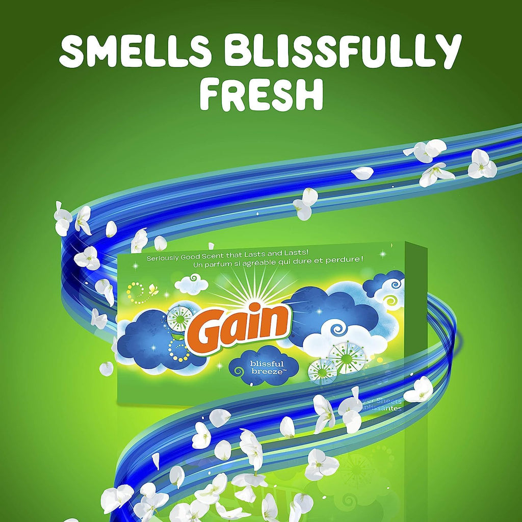 Gain Dryer Sheets Laundry Fabric Softener 1
