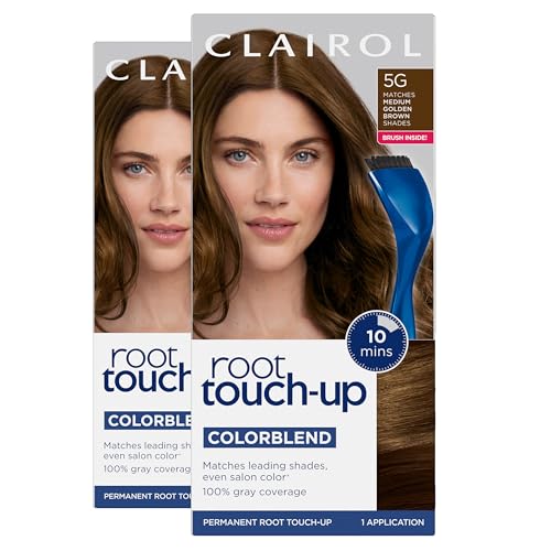 Clairol Root Touch-Up by Nice'n Easy Permanent Hair Dye for Brown Hair Color with 100% Gray Coverage