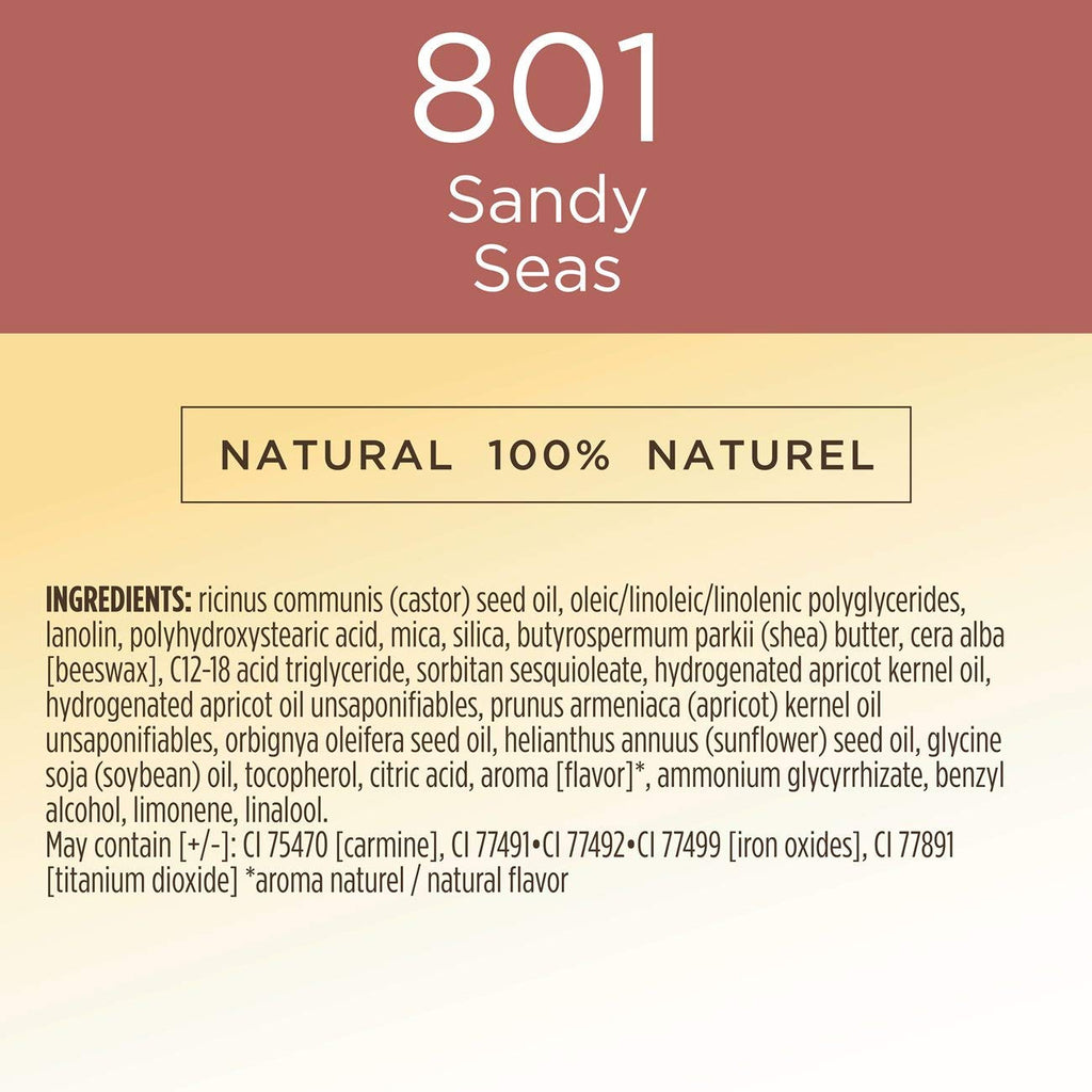 Burt's Bees 100% Natural Glossy Liquid Lipstick, Sandy Seas, 1 Tube