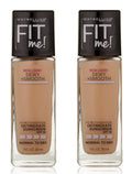Maybelline New York Fit Me! Foundation, Classic Ivory [120], 1 oz (Pack of 2)