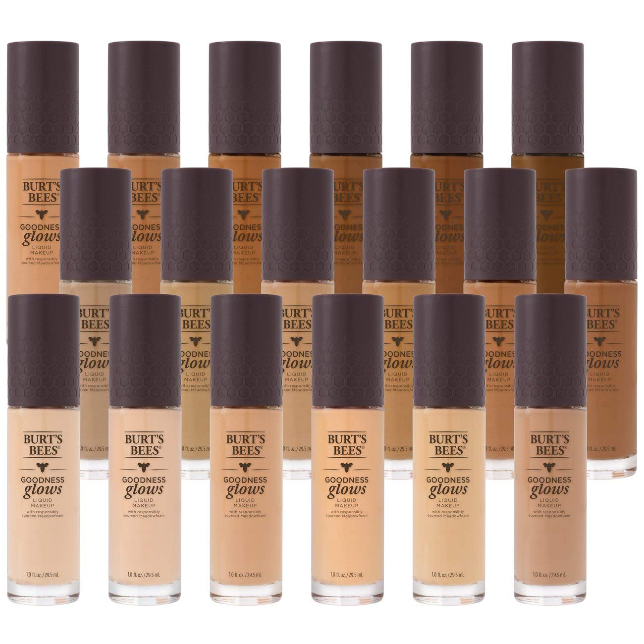 BURTS BEES Deep Maple Goodness Glows Liquid Makeup, 1 FZ