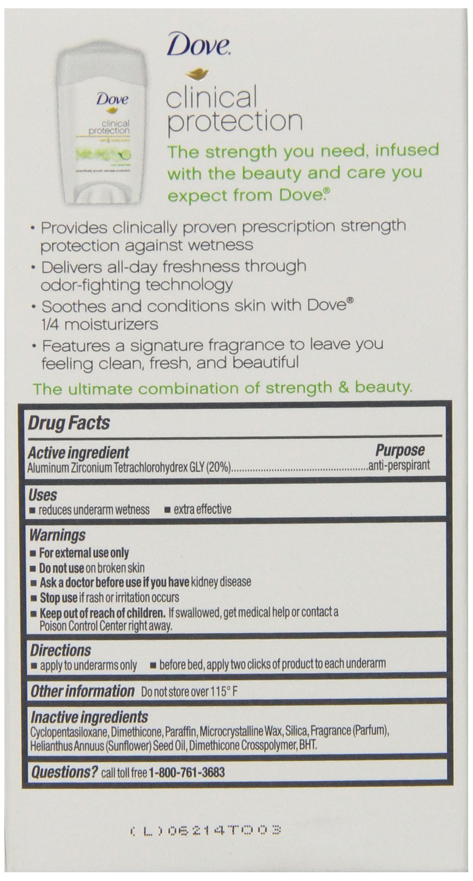 Dove Clinical Protection Cool Essentials Pack of