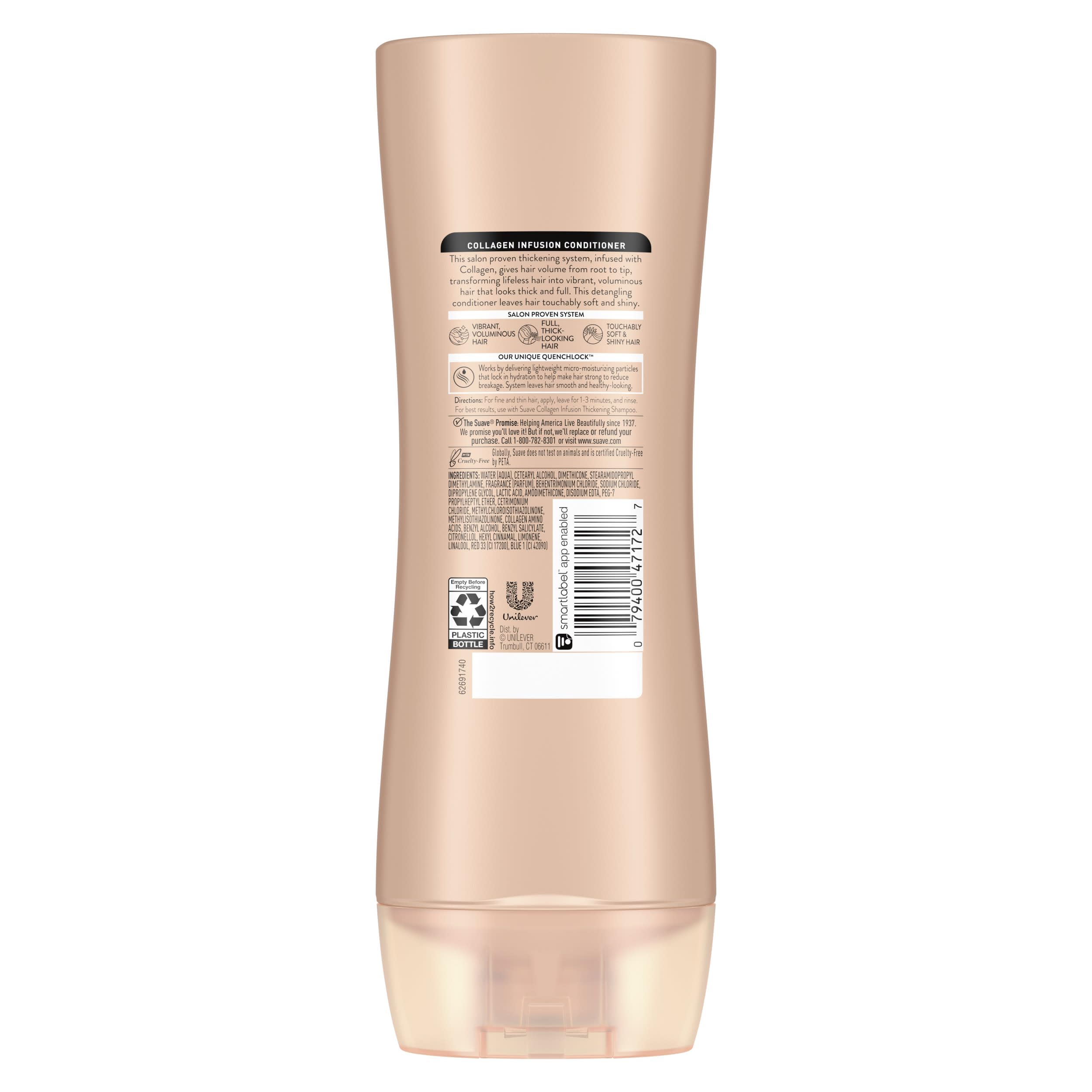 Suave Professionals Thickening Conditioner Collagen Infusion For Fine to Flat Hair Conditioner for Volume