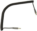 TOUGH TESTED TT-CC10-AUX Durable Coiled 3.5mm Auxiliary Cable, 10'